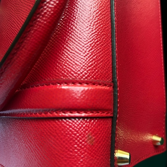 Burberry Leather Crossbody Shoulder Bag Red - Picture 13 of 13